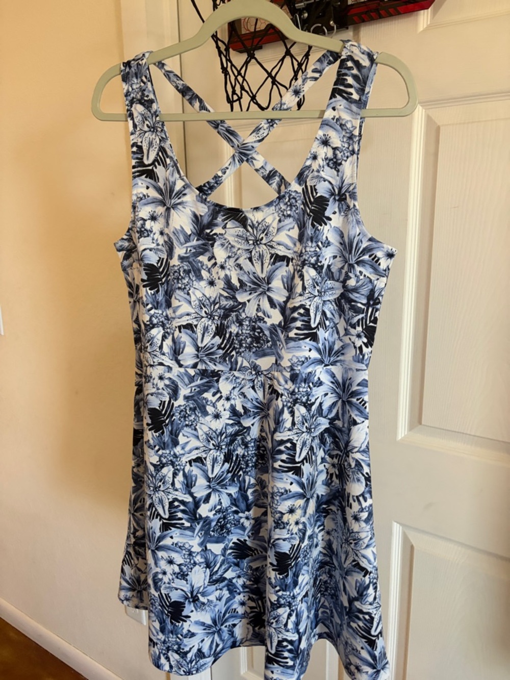 H&M  Floral Crisscross Back Sundress
